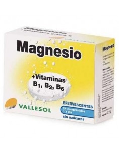 Vallesol Magnesio + B 24 Comp Efervescentes De Vallesol-Diaf
