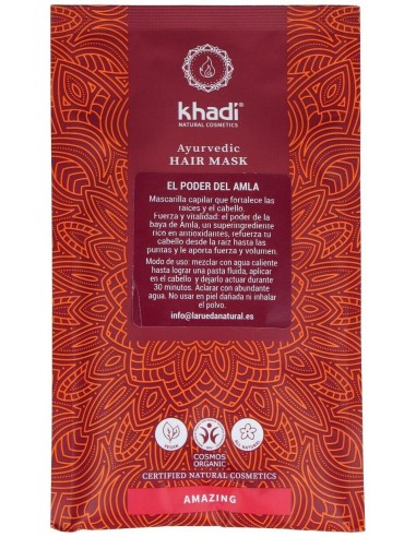 Mascarilla Capilar Amla Khadi 50g  Nutrición y Brillo Natural
