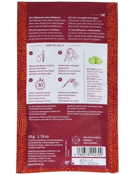 Mascarilla Capilar Amla Khadi 50g  Nutrición y Brillo Natural