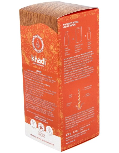 Tinte Herbal Color Cobre 100Gr. de Khadi
