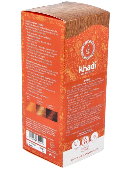 Tinte Herbal Color Cobre 100Gr. de Khadi