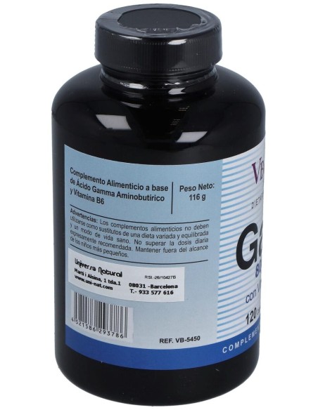 Gaba 800Mg. 120Cap. de Vbyotics
