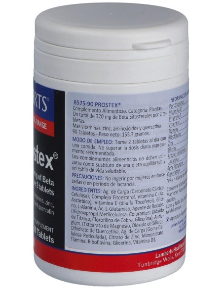 Prostex Con Beta Sitosterol 90 Comprimidos de Lamberts