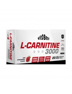 L-Carnitine 3000 20 Viales 10 Ml Fresa De Vit.O.Best
