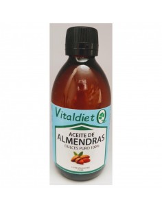 Aceite Almendras Dulces Puro 100%  250 Ml De Vitaldiet
