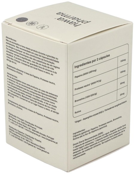 Hawa Enzym 60Cap. | Suplemento Digestivo Natural Hawa Pharma