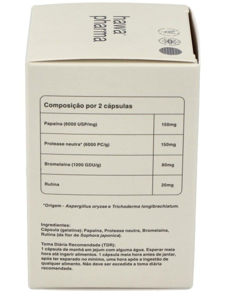 Hawa Enzym 60Cap. | Suplemento Digestivo Natural Hawa Pharma