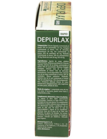 Depurlax 30 Comprimidos De Dietmed
