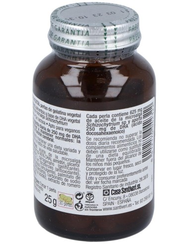 Dha Vegetal 30 Perlas Santiveri