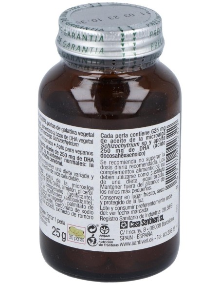 Dha Vegetal 30 Perlas Santiveri