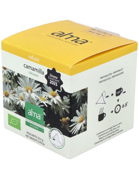 Manzanilla Infusion 15Piramides. Eco Vegan Alma Home