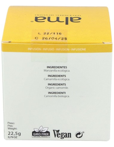 Manzanilla Infusion 15Piramides. Eco Vegan Alma Home