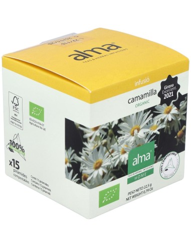 Manzanilla Infusion 15Piramides. Eco Vegan Alma Home