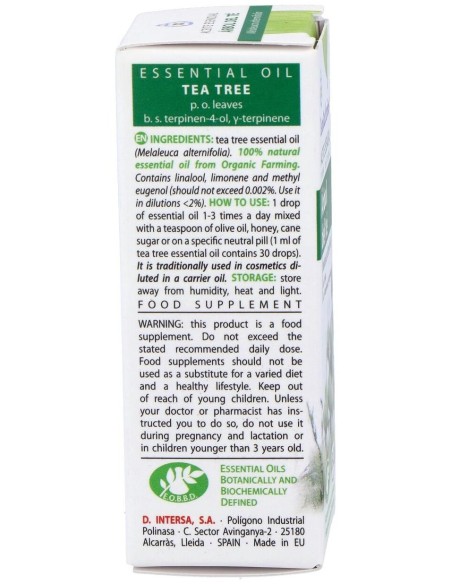 Arbol Del Te Aceite Esencial 10Ml. Bio de Esential Aroms