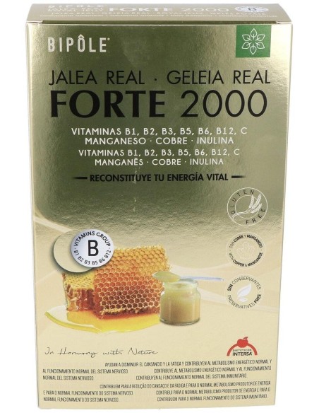 Bipole Jalea Real Forte 2000 20 ampollas de Intersa