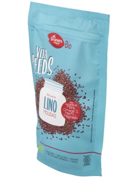 Vitaseeds Lino Molido Bio 300g - El Granero Natural