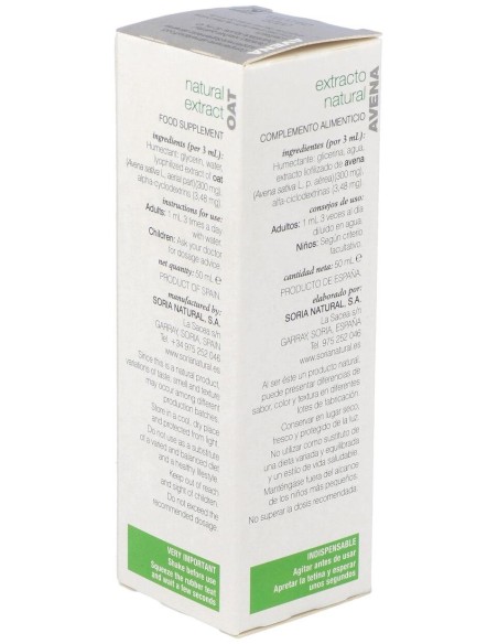 Ext. Avena Xxi 50Ml. S/Al de Soria Natural