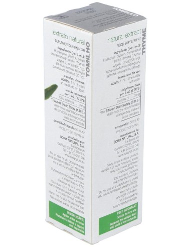 Ext. Tomillo Xxi 50Ml. S/Al de Soria Natural