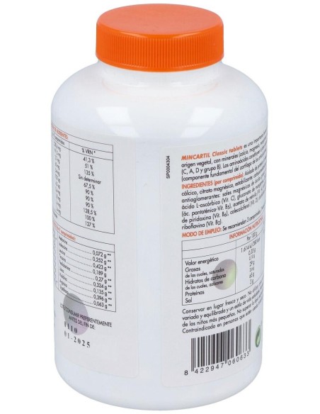 Mincartil Clasic 180 Comprimidos de Soria Natural