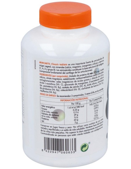 Mincartil Clasic 180 Comprimidos de Soria Natural