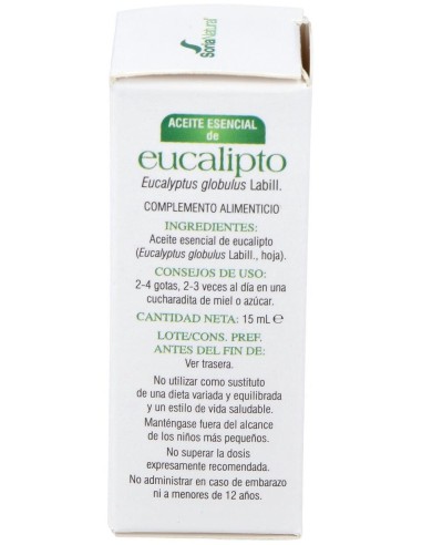 Aceite Esencial de Eucalipto 15 ml de Soria Natural