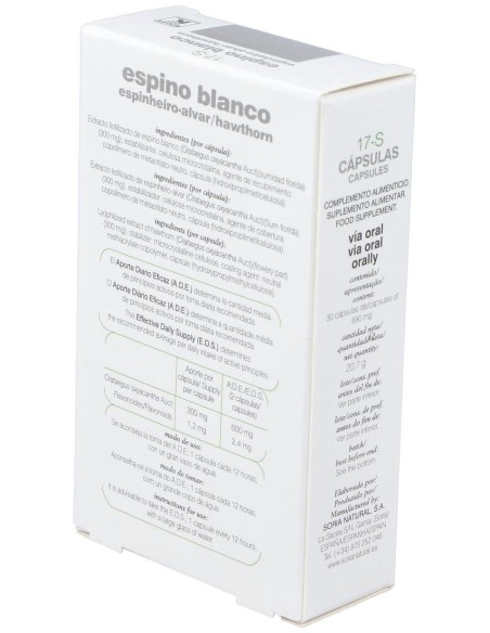 Pack de 2 uds Espino Blanco 30 capsulas de Soria Natural
