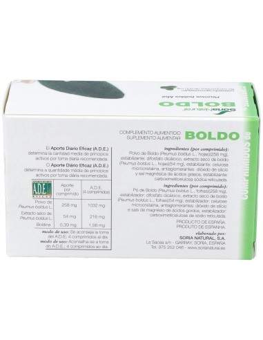 Boldo 60 Comprimidos de Soria Natural