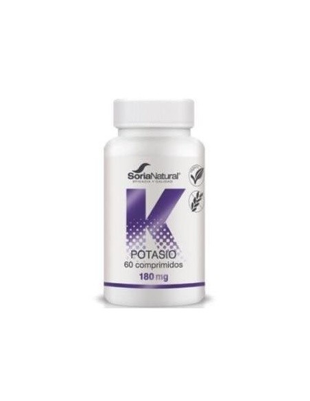 Potasio Liberación Sostenida 180mg 60 Comp Soria Natural