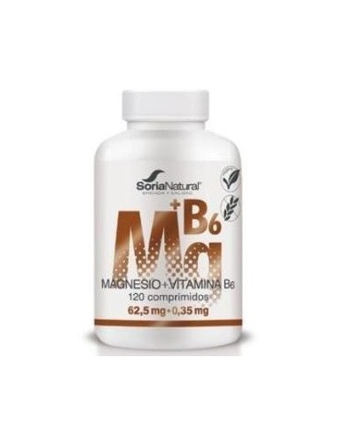 Magnesio + Vitamina B6 1550mg 120 Comprimidos Soria Natural
