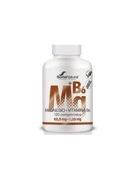 Magnesio + Vitamina B6 1550mg 120 Comprimidos Soria Natural