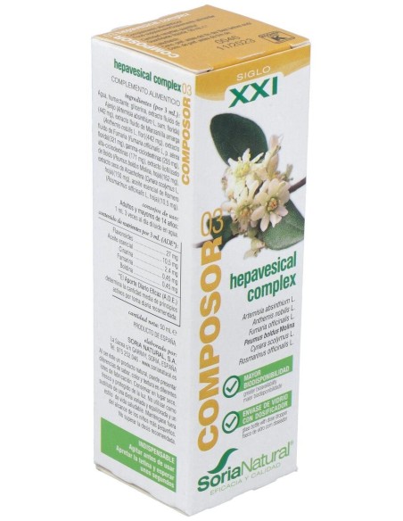 Composor 3 Hepavesical Complex Xxi 50Ml. de Soria Natural