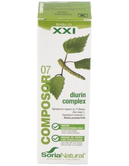 Composor 7 Diurin Complex Xxi 50Ml. de Soria Natural
