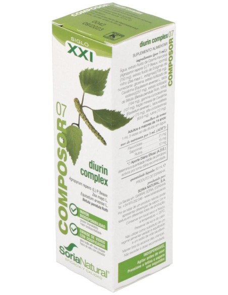 Composor 7 Diurin Complex Xxi 50Ml. de Soria Natural