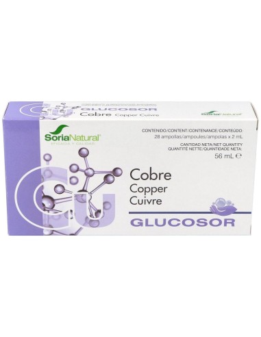 Glucosor Cobre 28 Ampollas de Soria Natural