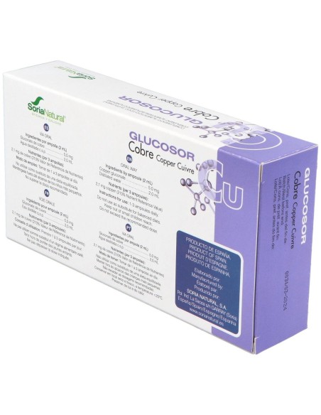 Glucosor Cobre 28 Ampollas de Soria Natural