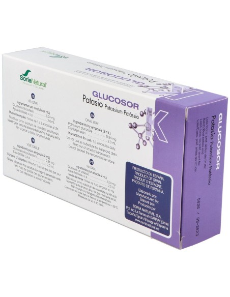 Glucosor Potasio 28 Ampollas de Soria Natural