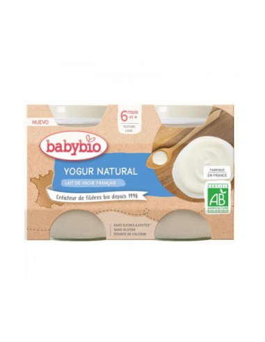 Yogur Natural Vaca 2X130G De Babybio