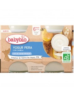 Yogur Pera Vaca 2X130G De Babybio