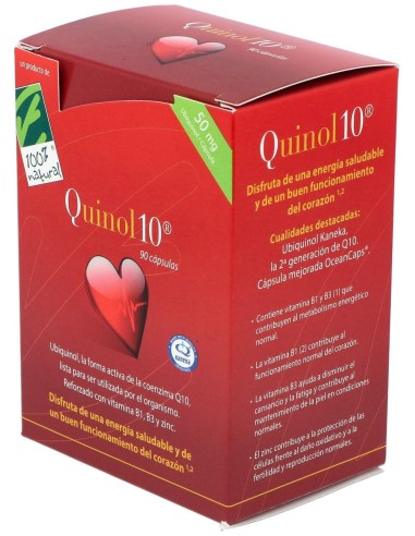 Quinol 10 50Mg. 90Cap. de Cien Por Cien Natural