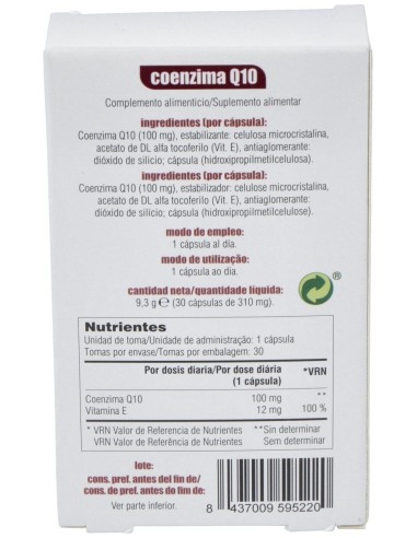 Coenzima Q10 30 capsulas de Mgdose