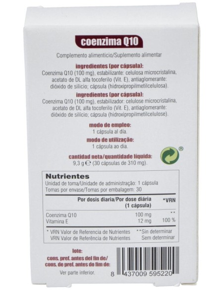 Coenzima Q10 30 capsulas de Mgdose