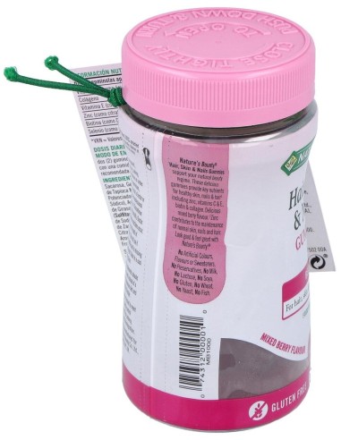 Gummies Biotina para Pelo, Piel y Uñas Natures Bounty 60uds