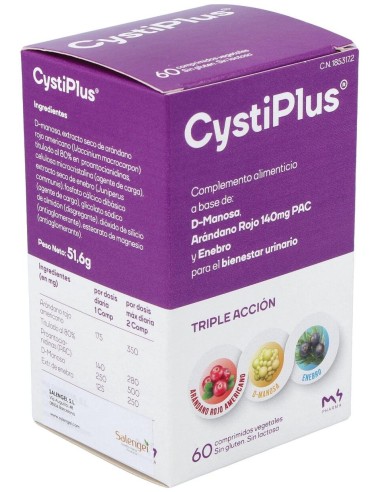 Cystiplus 60 Comp. Salengei  Apoyo Natural para la Salud Urinaria