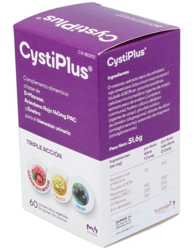 Cystiplus 60 Comp. Salengei  Apoyo Natural para la Salud Urinaria