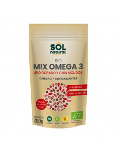 Mix Omega 3 Lino &Amp; Chia Molidas Bio 200 G De Solnatural