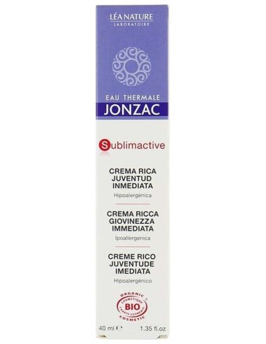 Sublimactive Crema Rica Antiedad 40 Mililitros Bio Jonzac Eco-Bio