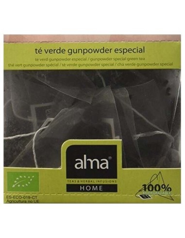 Té Verde Gunpower Infusion 15 Pirámides Eco Vegan Alma Home