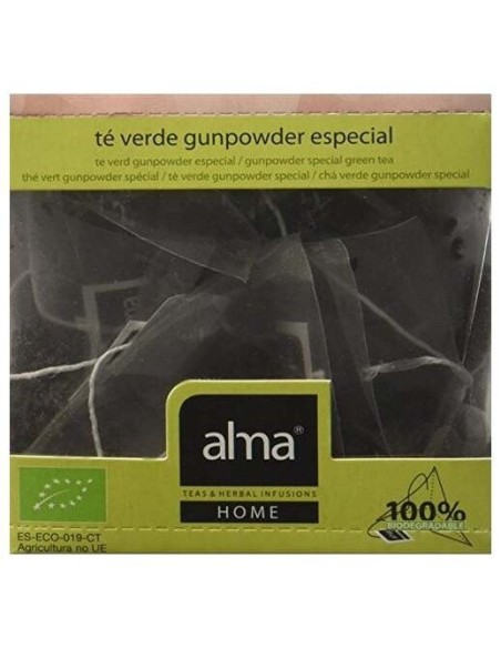 Té Verde Gunpower Infusion 15 Pirámides Eco Vegan Alma Home