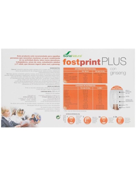 Fost Print Plus Mandarina 20 Viales  Nueva Fórmula Soria Natural