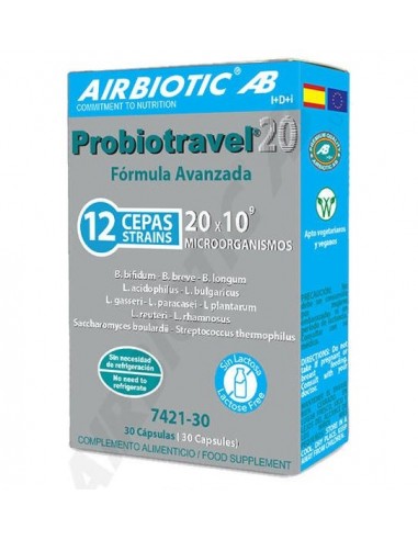 Probiotravel 20 30 Caps De Airbiotic